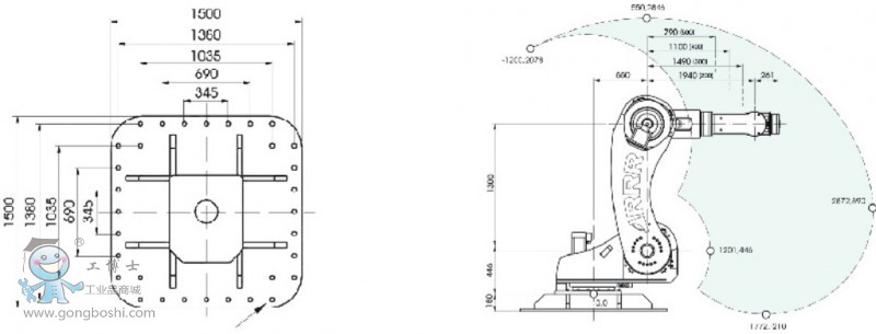 图灵 TKB 5000 6轴500kg 转配 搬运 焊接 喷漆  码垛机器人