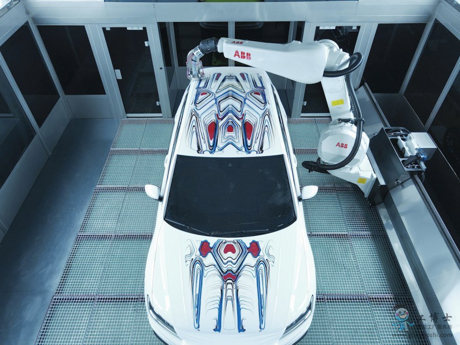 ABB_Robotics_PixelPaint_Art_Car_Illusorr_design